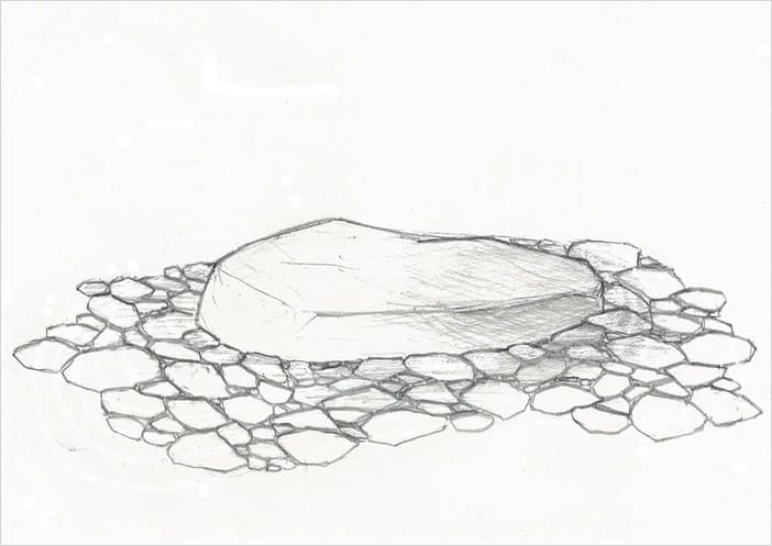 一石だけでも様になります